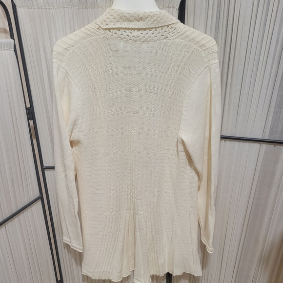 MAURADA  Vintage Crochet Knit Sweater/ Cardigan - Picture 3 of 7